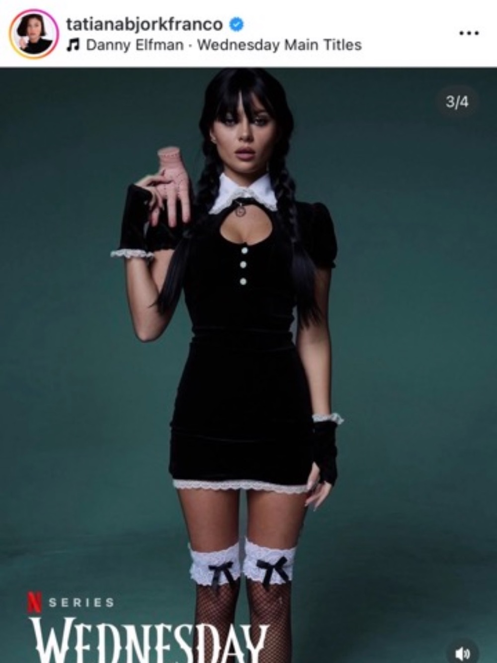 Fashion nova Wednesday costume